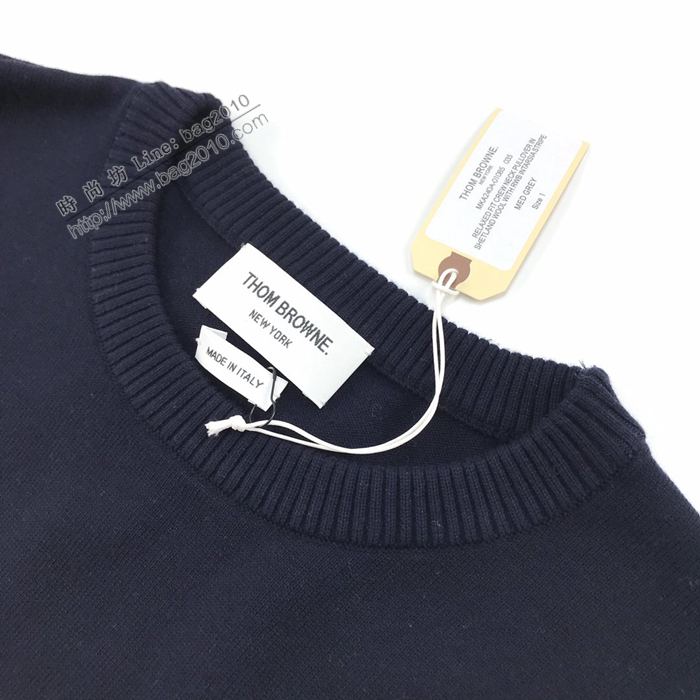 ThomBrowne男裝 TB秋冬新款海豚提花圓領套頭毛衣 湯姆布朗男士衛衣  ydi3308